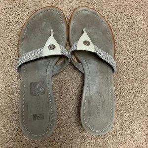 Eric Javits Silver Sandals